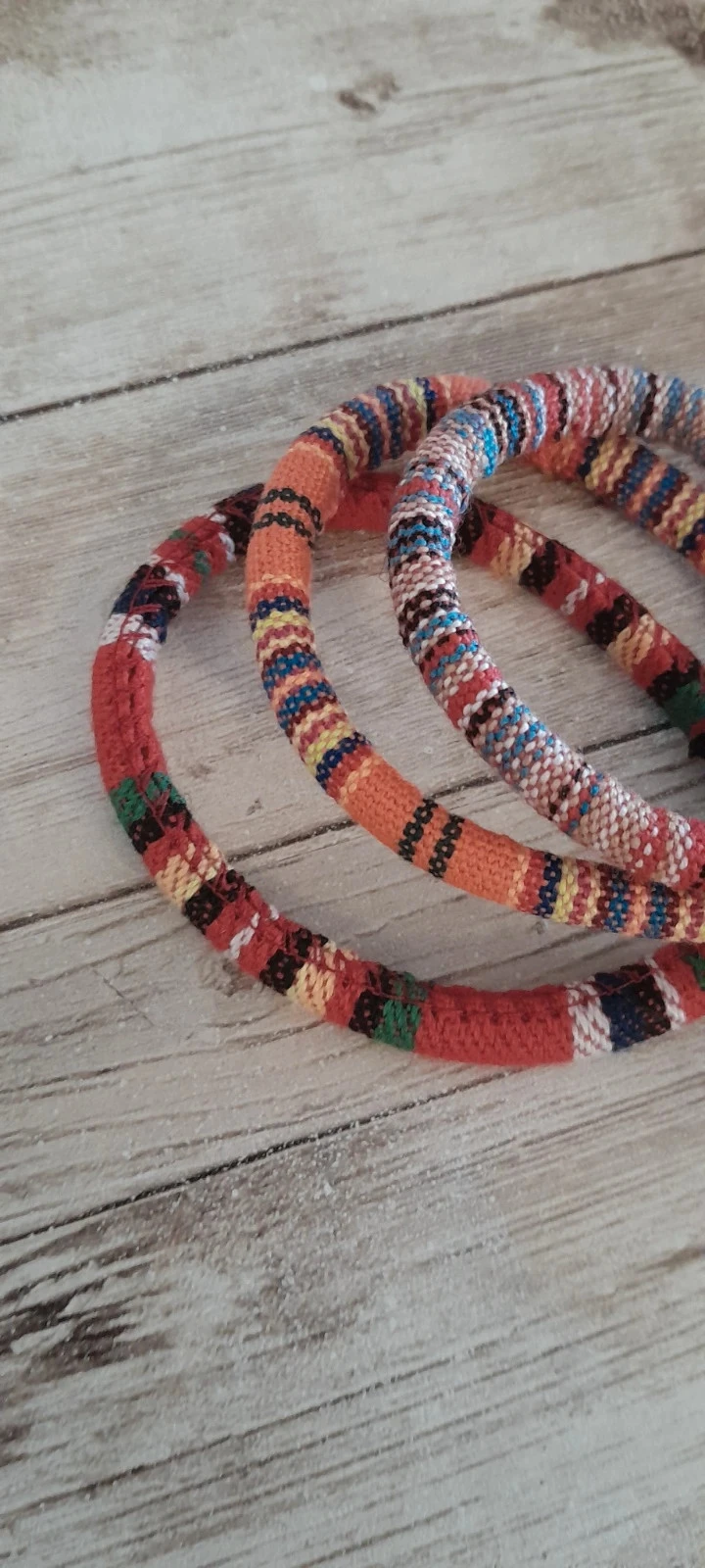 Set van 3 handgeweven armbanden, voor Dames, verstelbaar – photo 2